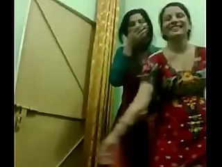 Two indian girls dancing